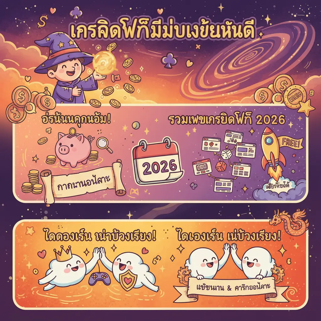 เครดิตฟรีไม่มีเงื่อนไข - เครดิตฟรี
